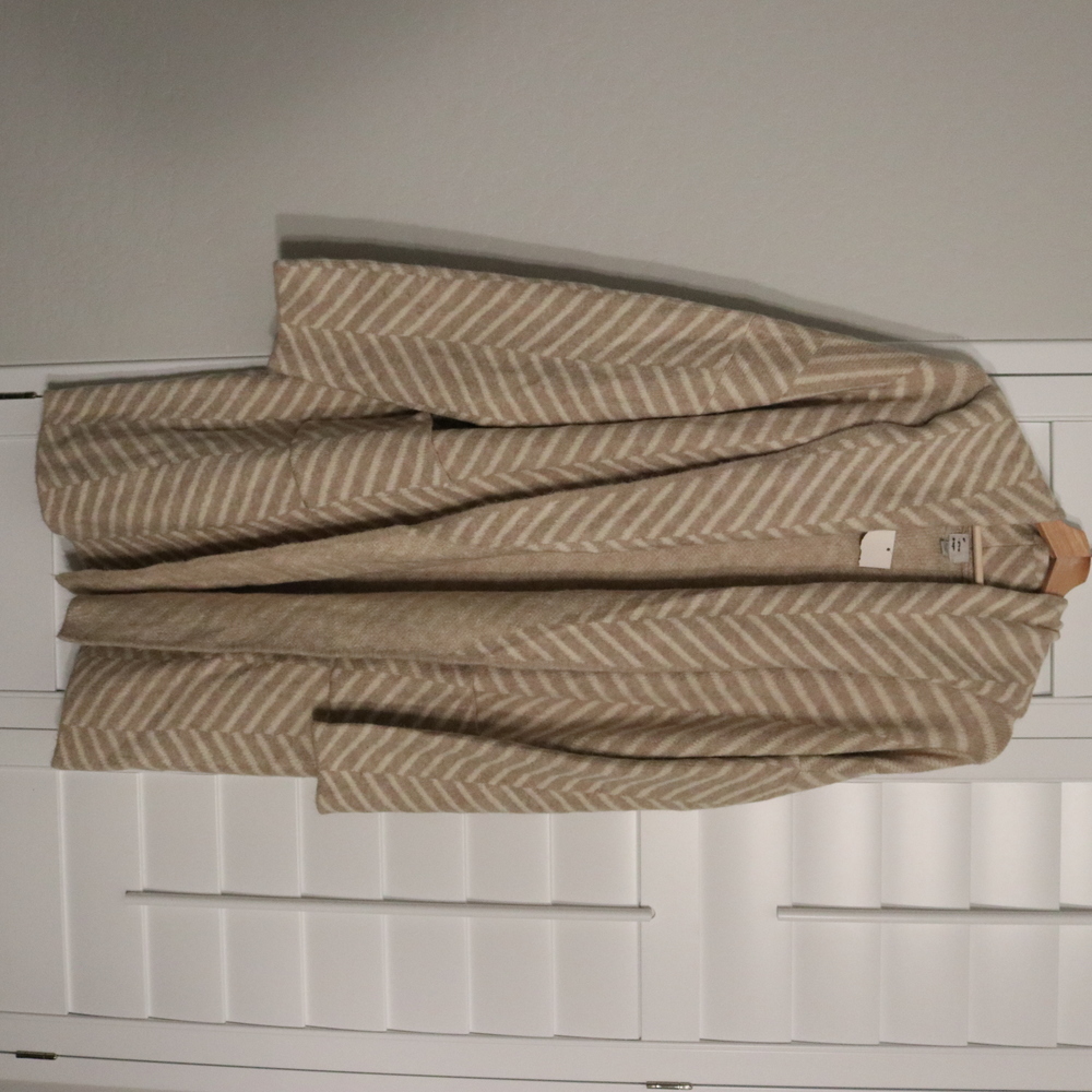 A New Day Women's XXL Beige Sweater Overcoat